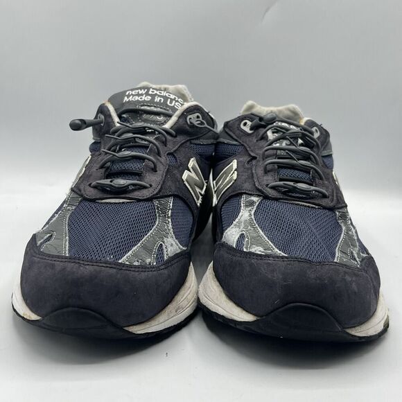 New Balance Vintage Shoes Mens 13 4E Heritage Collection MR993BK Navy Leather - Picture 2 of 11
